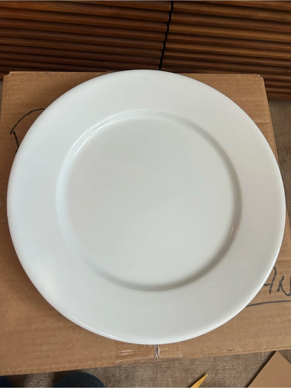 White Apilco Tres Grande Dinner Plates 12” inches